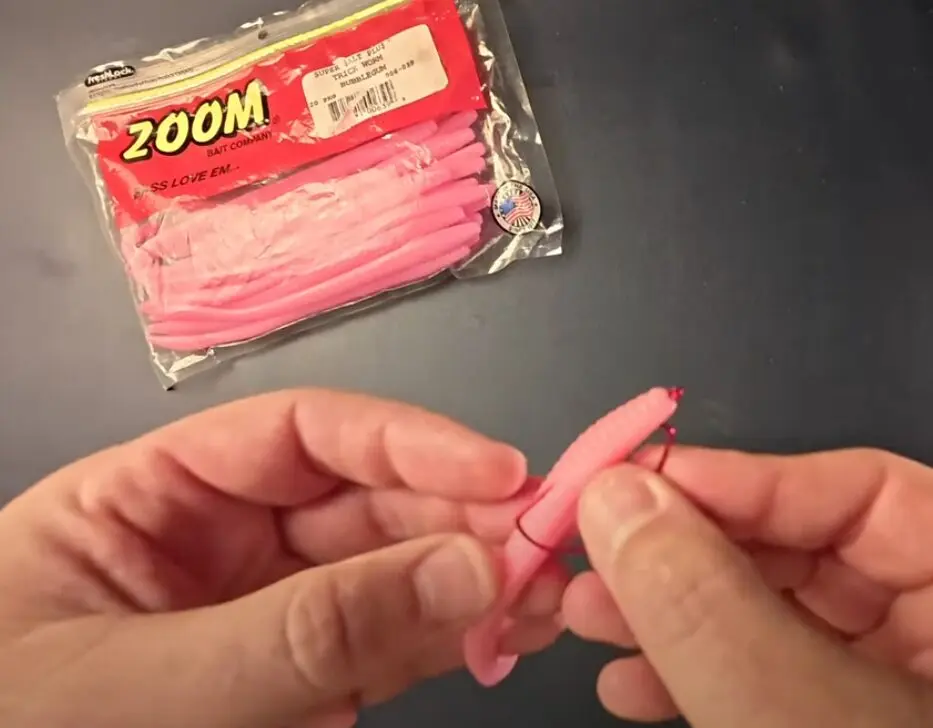 image of a Classic plastic worm rig: the Floating worm