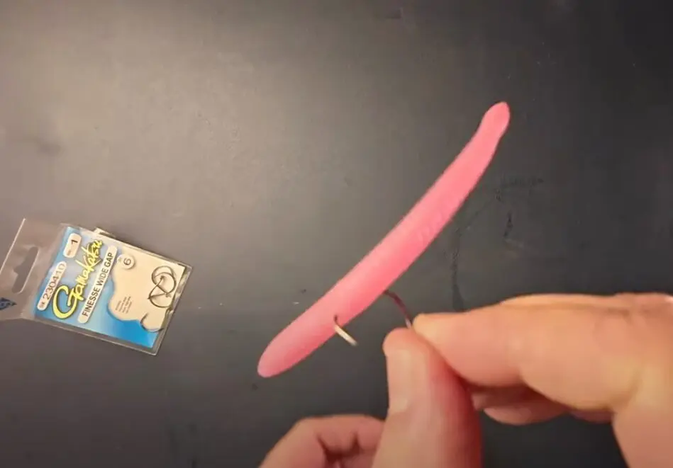 image of how to rig the floating wacky plastic worm rig