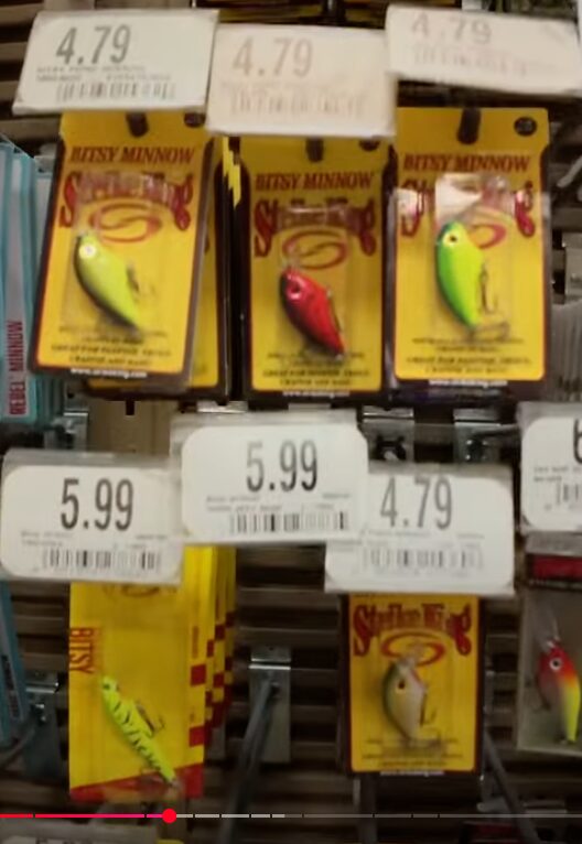 Strike King Bitsy Series Lures at Cabelas in WV.