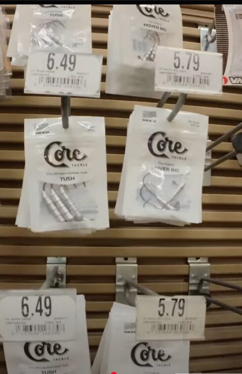Photo of Core tackle jigs at Cabela's